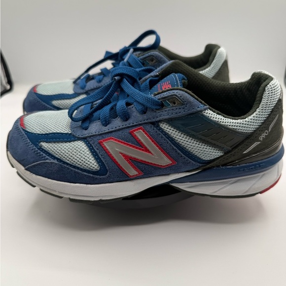 New Balance Other - New Balance 990 Made In USA Andromeda Blue Red QC990NC5 Gs Gradeschool Size 4.5